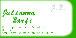 julianna marfi business card